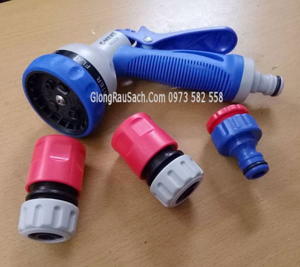 Bộ vòi xịt tưới cây đa năng kèm phụ kiện nối đẹp