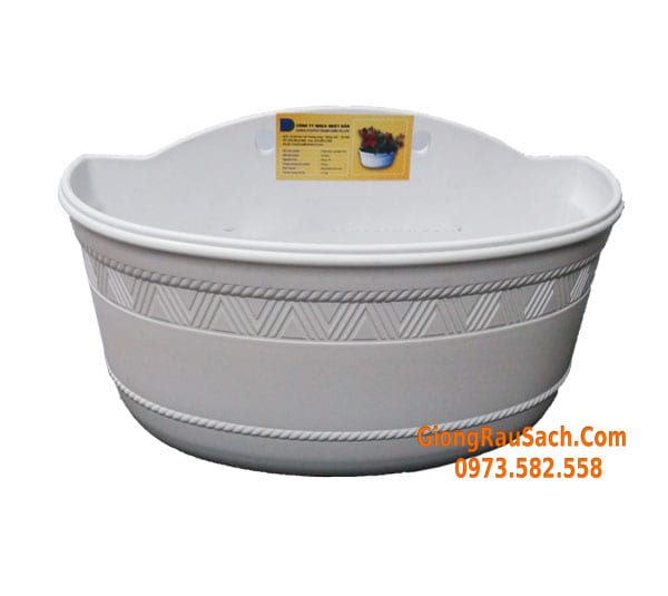 Chậu trồng hoa ốp tường ban công cỡ nhỏ