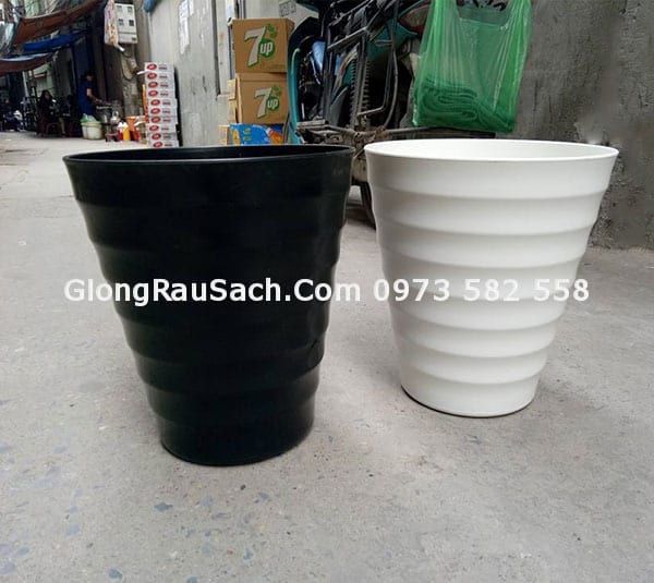 Chậu trồng cây cao cấp vòng tròn