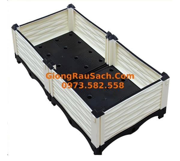 Chậu trồng rau ghép thông minh 100x50x25