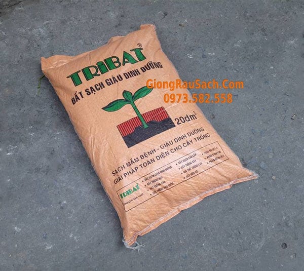 Đất tribat trồng rau giàu dinh dưỡng 20dm3
