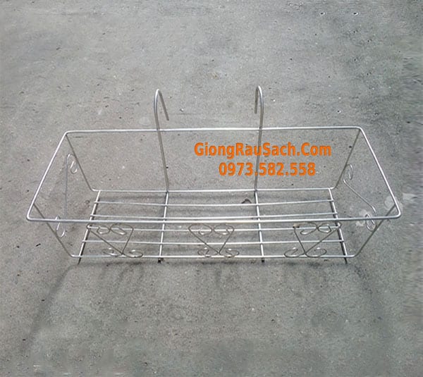 Giá treo chậu trồng hoa, rau cây cảnh ban công INOX
