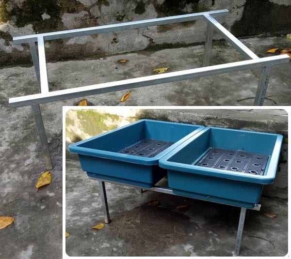 Kệ 1 Tầng Đỡ 2 Chậu 68x43 Hoặc 2 Thùng Xốp