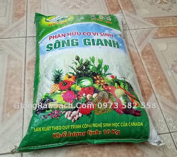 Phân Bón Hữu Cơ Vi Sinh Sông Gianh 10kg