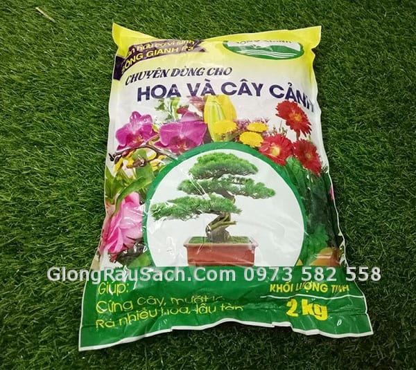 Phân hữu cơ vi sinh Sông Gianh chuyên Hoa và Cây Cảnh
