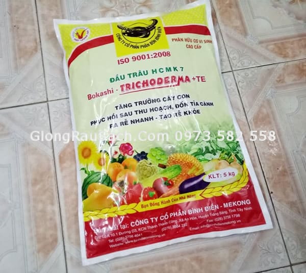 Phân hữu cơ vi sinh Cao Cấp đầu trâu 5kg dạng bột
